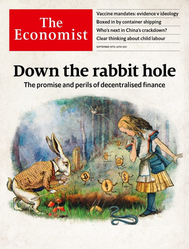 Portada de The Economist dedicada a DeFi